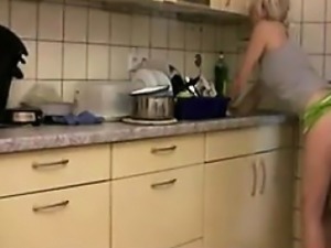 Awaite you at CHEAT-MEET.COM - Creampie in the kitchen