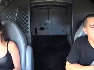 Busty Ashley Adams banged doggy style in the back of the van