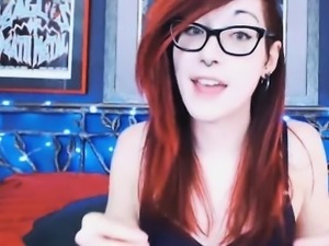 Sexy Redhead Teen Masturbates Using A Dildo