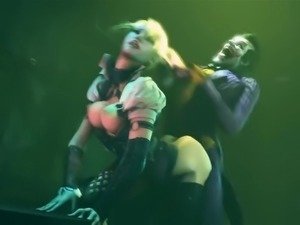 CatWoman and Harley Quinn in Batman have sex