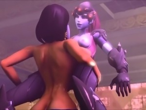 Pharah and WidowMaker in Overwatch have sex