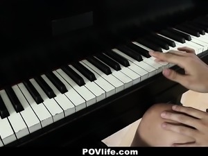 POVLife - Hot Chick Fucked On Piano