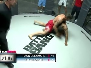 Black guy wins his MMA match and gets to fuck a slutty girl