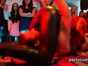 Foxy teens get fully insane and naked at hardcore party