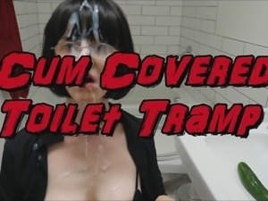 Cum covered mature tramp