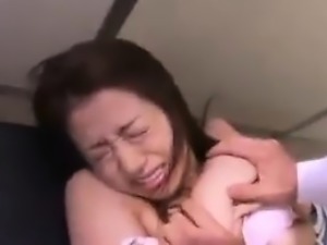 Hot Asian babe gets her tits squeezed and gets humped hardc