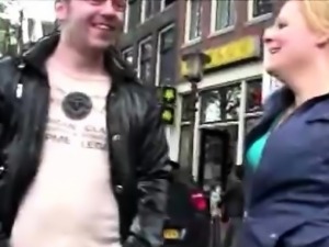 Amateur undresses blonde Dutch hooker in street