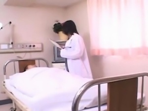 Horny doctor Shinobu gets banged by her patient and facial