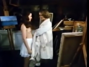 Emily models for a beautiful painter - 1976