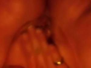 Closeup video of slutty amateur bitch teasing herself with a fingerfuck