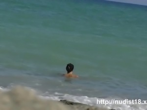 Nudist beach video of really sexy tight bitches being completely naked