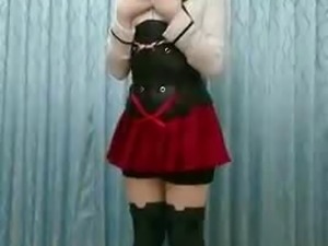 Kigurumi girl in tights