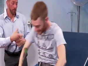 Horny patient gets assfucked by his DILF doctor