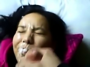 Japanese hardcore sex with a cumshot facial