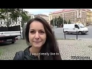 Cutie amateur european slut seduces tourist dor a street blowjob 20
