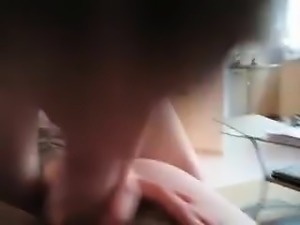 Russian mature amateur bitch does a POV blowjob