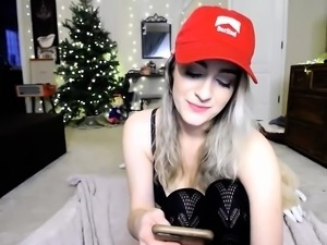 Sexy blonde masturbate live webcam for free titties