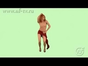 Russian naked news girl sexy dance striptease