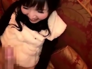 Cute Japanese Girl Masturbation Blowjob