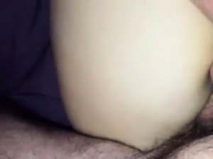 Thumbing and cumming on my wife's hairy asshole
