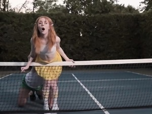 Tennis coach gives Madi Collins a hard dick down