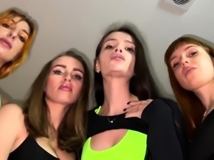 ppfemdom – Dominant Foursome Girls Spit On You – Close