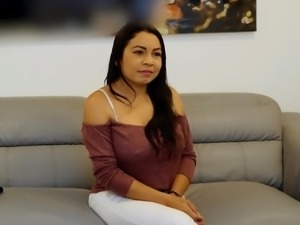 Chubby Colombian Masseuse In Fake Job Interview
