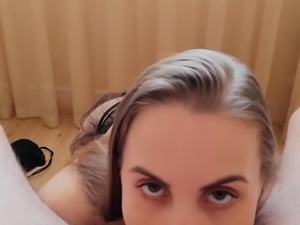 The horny Russian blonde needs a cock to make herself happy.
