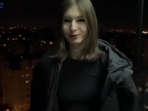 Big ass Russian teen fucks with neighbor for cash - POV