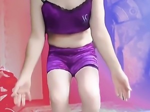 HANDLESS Cumshot Ladyboy Cute Cock Swallowing Cum