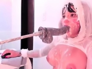Big boobs milf masturbates with her dildo
