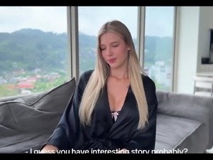 Neighbor Eats Neglected Pussy – Stocking-Clad Wife Cheats Doggy