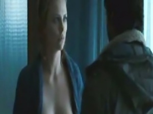 Hollywood Celebrity Charlize Theron nude sex scenes