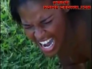 African Amateur Black Girl Gets Anal Destroyed By Big Cock free