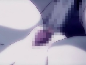 Naked anime slave gets mouth and cunt fucked hard