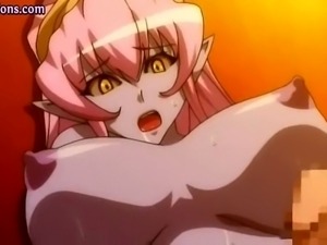 Hentai minx with huge tits getting slammed