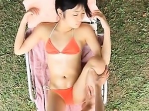 Asian Girl In A Bikini Massaged Softcore