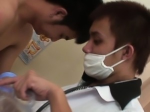 Filipino doctor bareback drills twink patients squirting ass