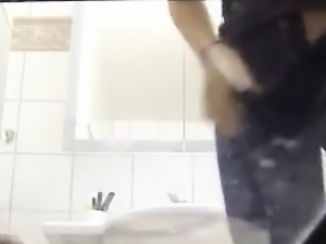 Girl Watched Pissing By A Hidden Cam