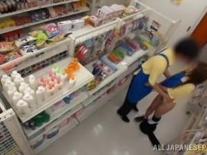 japanese babe gets fucked in the store