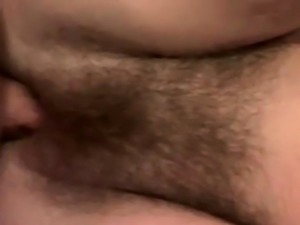 Hairy cougar with young dude