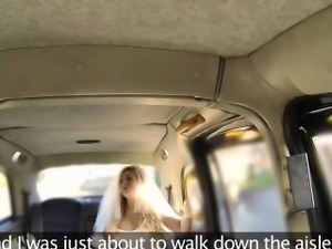 Runaway Bride bangs cab driver in public