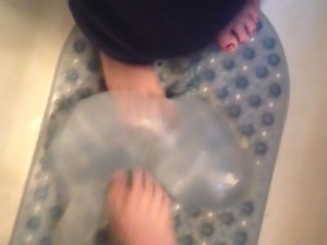two thick teens beating floppy condom