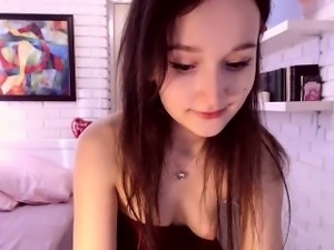 Lusty young tart can't say no to being filmed while masturb