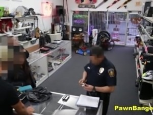 Slut Caught Stealing Sucks & Fucks Shop Owner