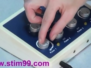 Double Electro and Saline Nipples, Stimming Pussy and Tits