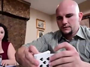 Men Teach Chubby Girls Strip Poker
