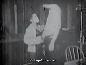 Old Man gets a Blowjob from a Girl (1950s Vintage)