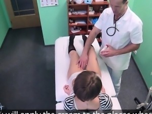 Doctor licks and fucks patient in socks