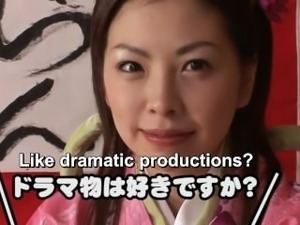 Subtitled Japanese AV star Monbu Ran Uncensored Blowjob Party